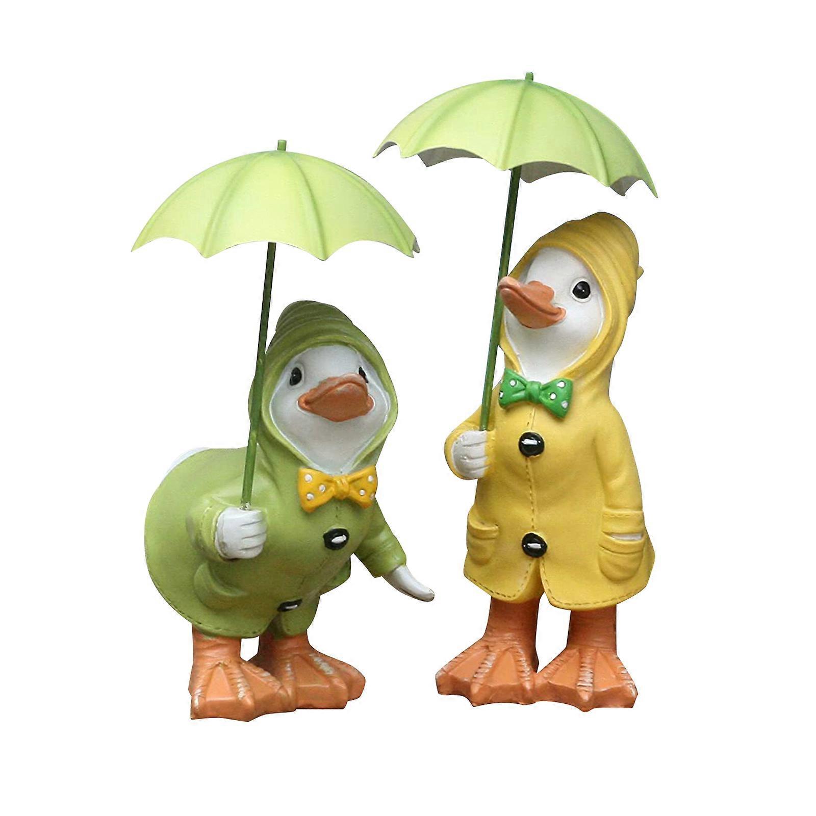 Cunning and slow garden duck