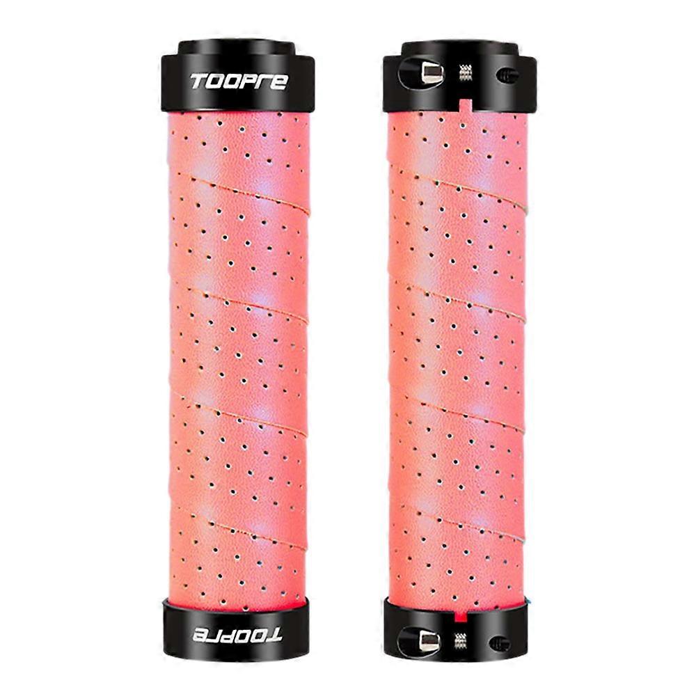 1Pair Bicycle Handlebar Grips Double Lock Bicycle Grip Cycling Accessories for Folding Bike Road B