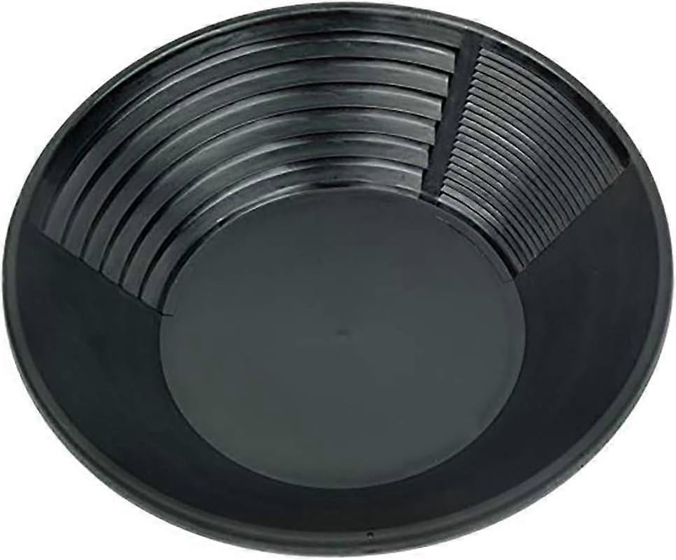 Black plastic gold panning pan basin, gold nugget mining pan digging flow tool for alluvial gold mining manual gold washing gold panning factory