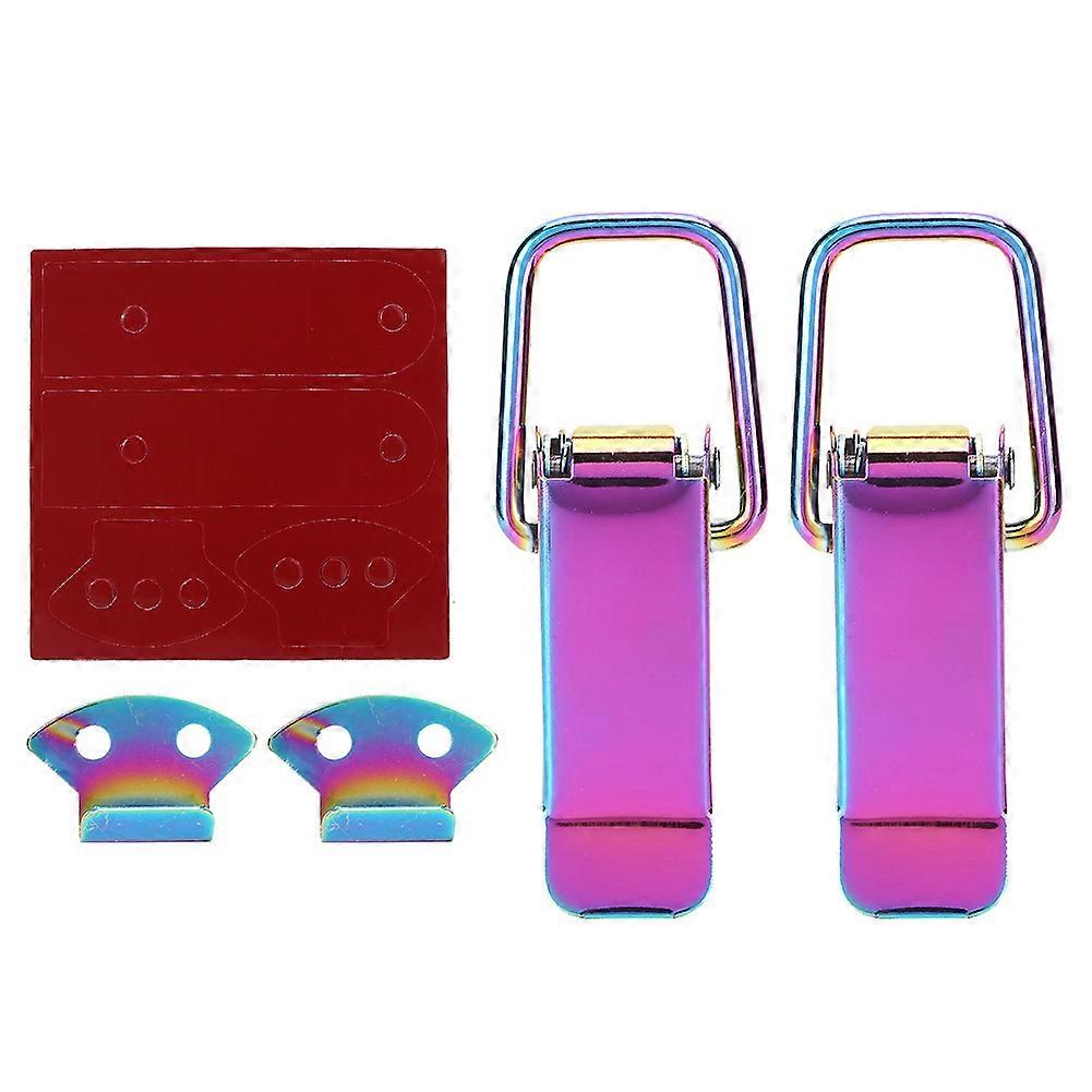 2pcs Universal Security Car Truck Hook Lock Clip Quick Release Purple YEMAA
