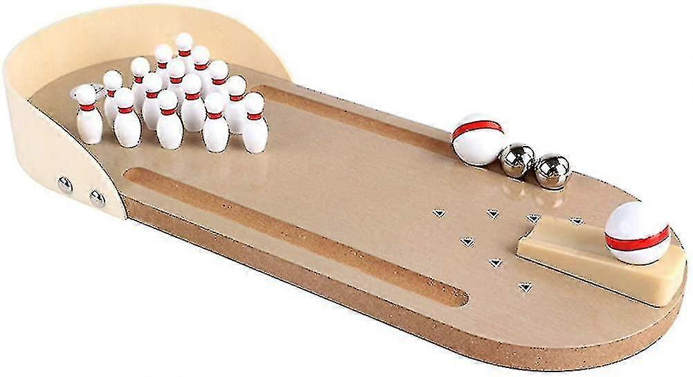 Indoor Mini Table Bowling Game Set, Nature Table Bowling, Mini Bowling Alley