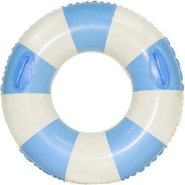 Large Swim Ring with Handles for Kids Adults 35 Inch Classic Striped Pool Inner Tubes Inflatable Pool Floats Float Naked Pool Floaties Adult Size for 