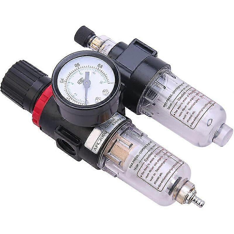 Compressed Air Water Separator, Compressor Pressure Reducer 1/4", Filter