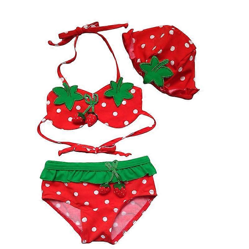 3pcs Baby Strawberry Bikini