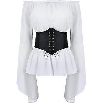 Lot De 2 Chemises Corset HERMKO 99384920 Col V Sans Couture Latérale 100% Coton Biologique