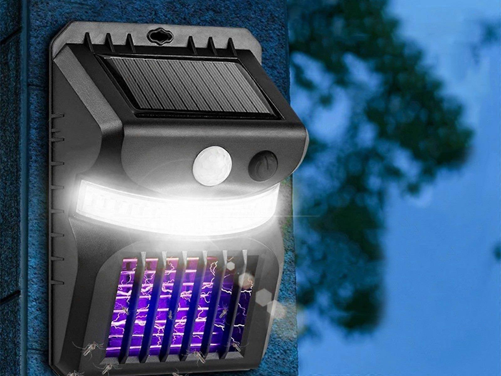 1Pcs Motion Sensor Solar Light UV Mosquito Killer Lamp Mosquito Zapper Trap