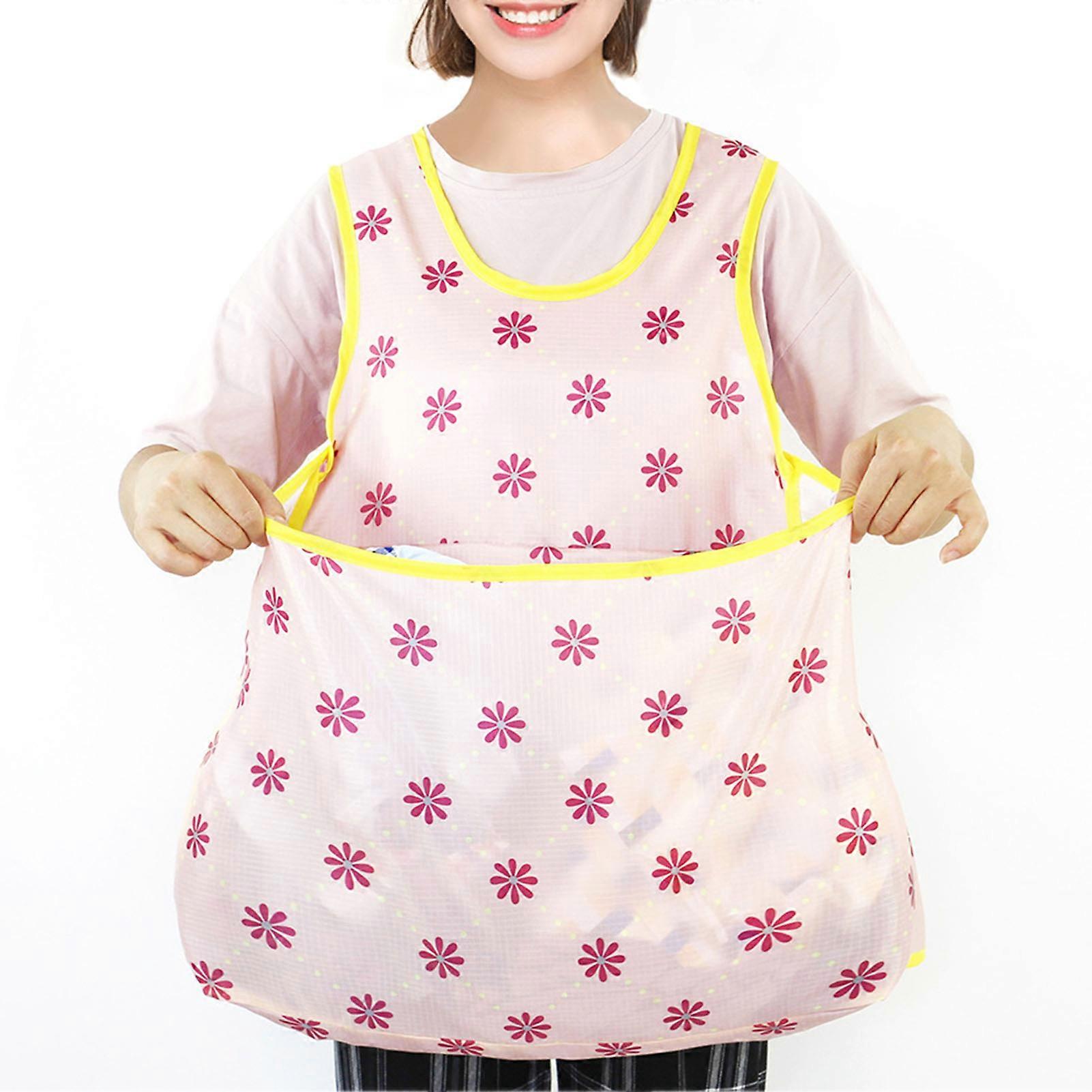 Laundry Apron with Large Pocket Moisture-proof Drying Clothes Organiser Laundry Supplies