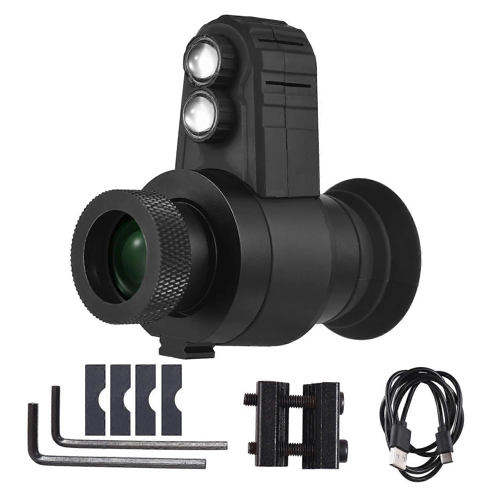 Cross Cursor Digital Night Vision Monocular 300m Infrared Telescope Night Vision Device 1700mAh Rechargeable 320*320 Resolution