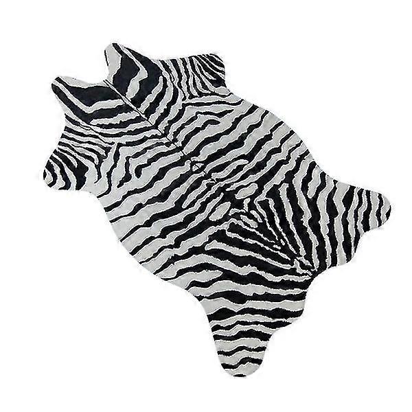 Zebra/cow Goat Printed Rug Velvet Imitation Leather Rugs