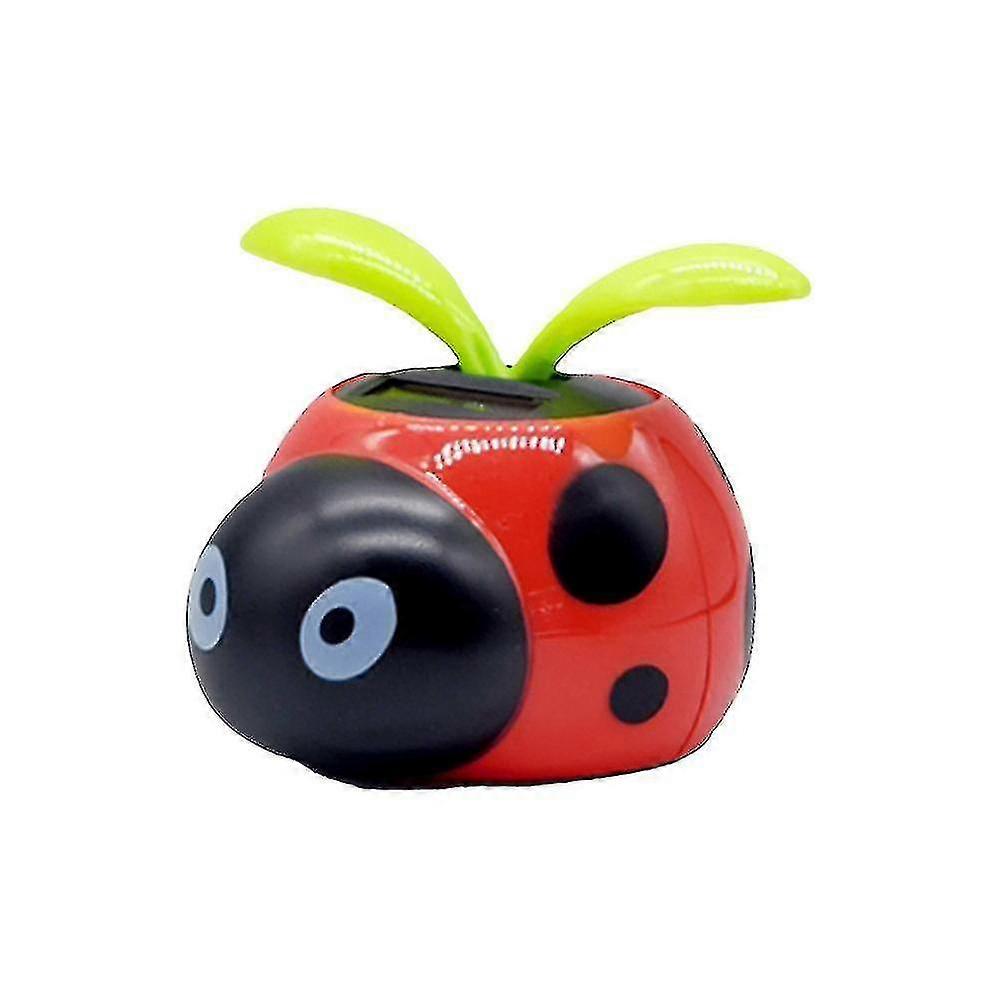 Ladybug Solar Energy Dancing Flower Pot Toy Ornaments
