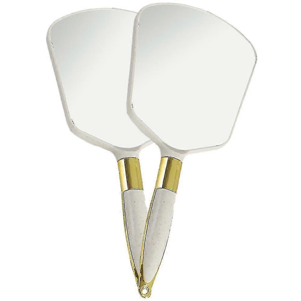 Handheld Mirror With Handle, For Vanity Makeup Home Salon Travel Use