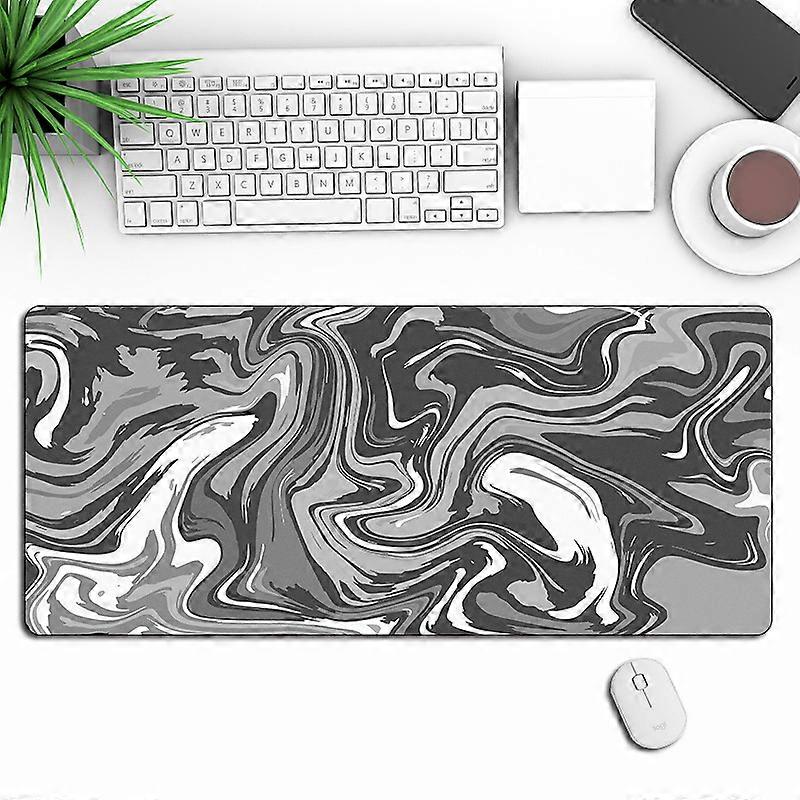 Gaming Mouse Pad, Desk Pad, , Non-slip Rubber Base, Stitched Edges, Superior Surface, Waterproof Keyboard Mat, Large Mousepad for Gamer