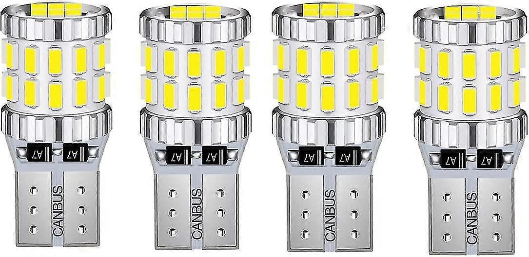 T10 W5w Car Light Bulb, 2 Pieces 3w Fpc Led Canbus 3014 30smd White Interior Light Replacement Bulbs (4)