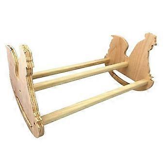 Solid Strong Natural Wooden Swing Ladder Perch Toy For Roosters Chicks Chooks Natural Wooden Chicke