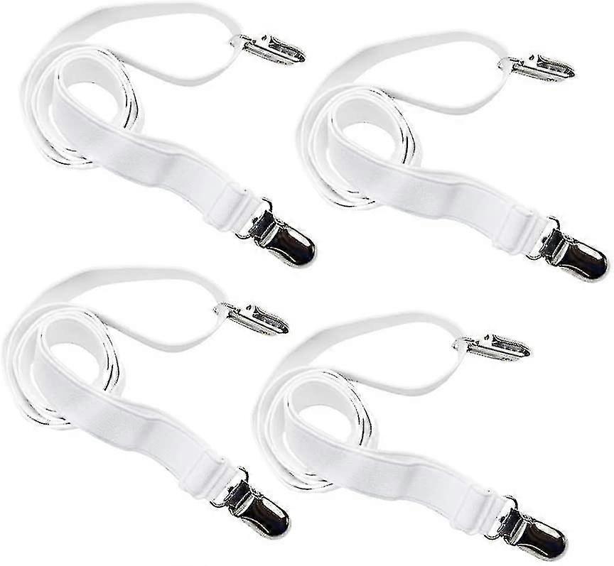 4 Pack Adjustable Sheet Clips For Fitted Sheets Fitted Sheets With Suspender