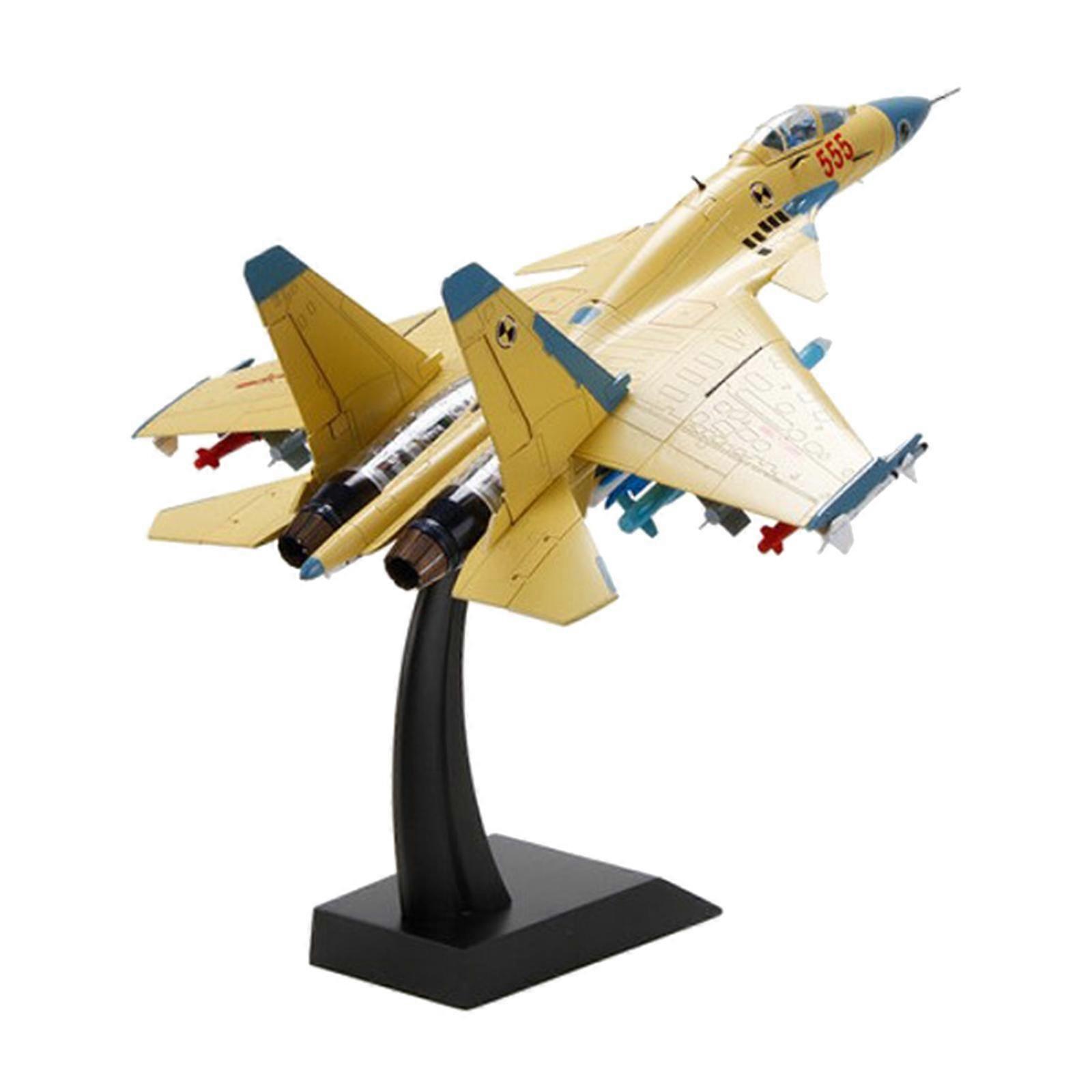 Simulation Airplane Model Aircraft Gift Home Decor 1/48 Scale for Boy Men Yellow