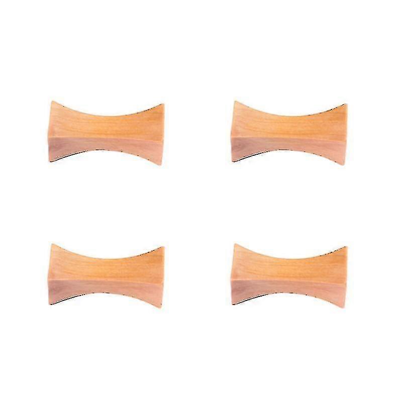 4pcs Pillow Type Chopsticks Rests Wooden Fork And Holder Spoon Stand Dinner Table Decor (thick Waist)