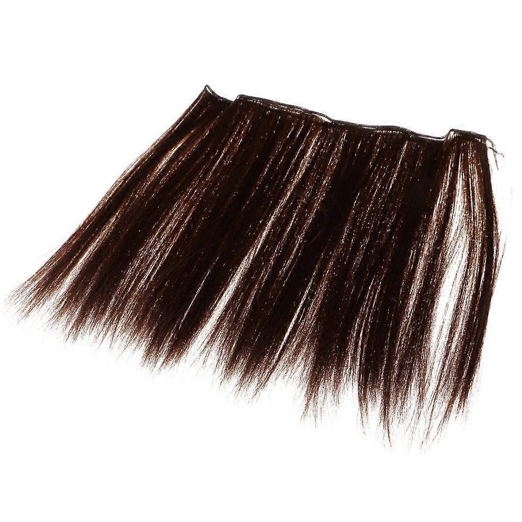 2x docktillbehör, dockperuk, långt rakt dockhår, dockhårstycke tillverkat av