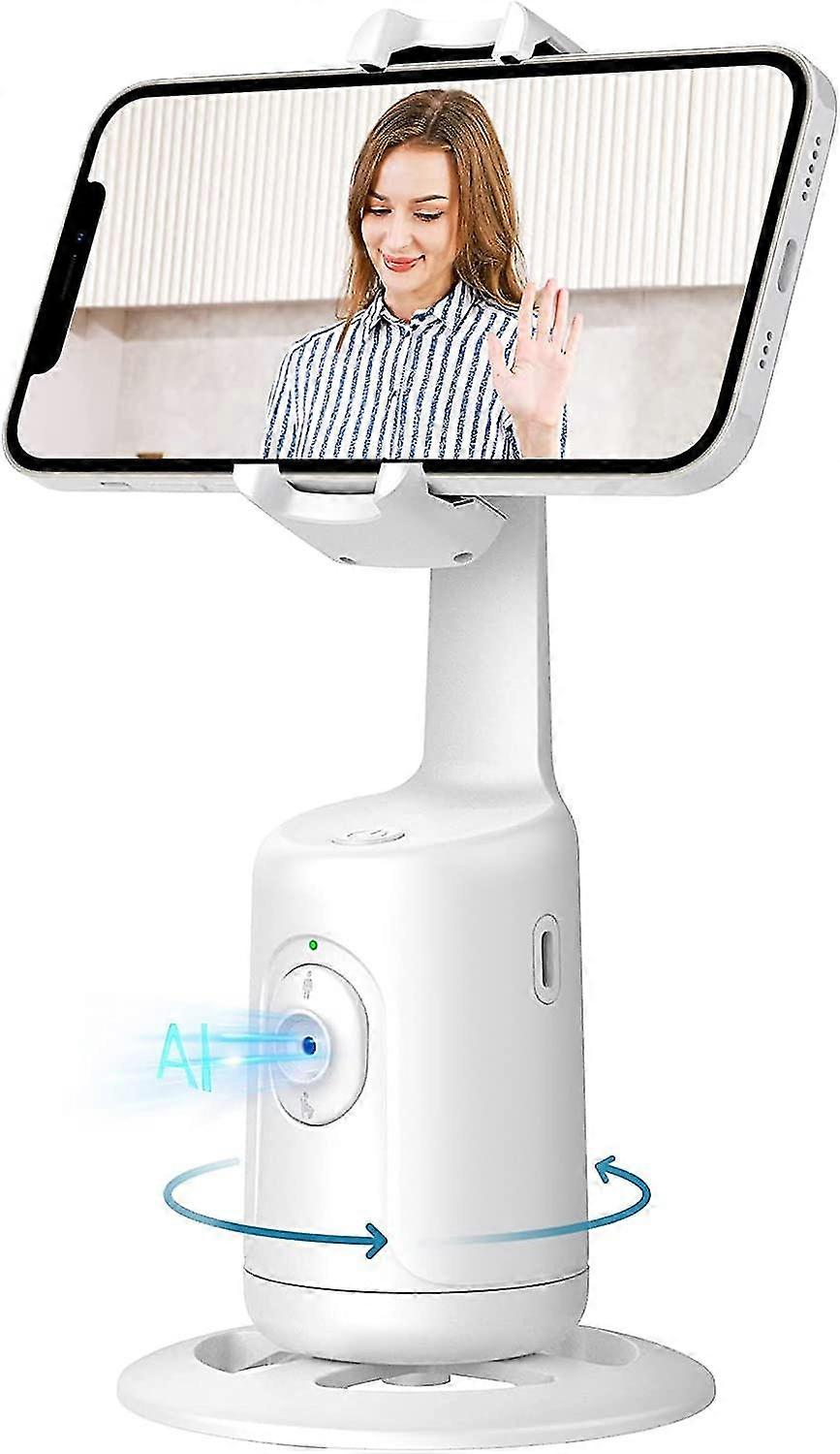 Auto Face Tracking Phone Holder, 360 Rotation Face Body Phone Camera Mount Smart Tracking Shooting Phone Holder For Live Vlog