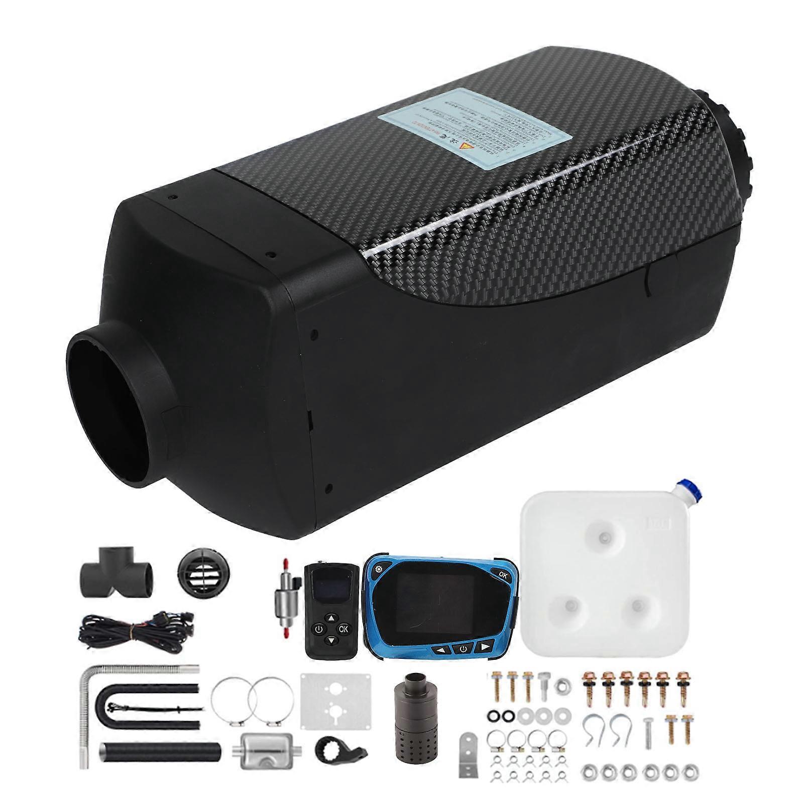 Diesel Air Heater 5KW 12V Remote Control LCD Display Parking Heater Kit 10L Capacity Low Consumption for Car RV Truck Camper