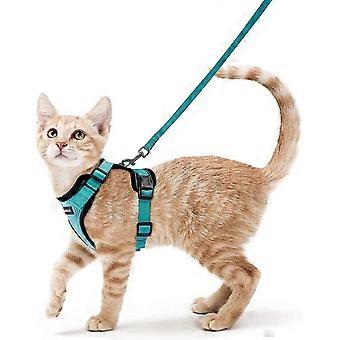 Rabbitgoo Cat Harness Small Dog Leash Adjustable Kitten Harness Black Xs Collar Reflective Cat Harness Vest Breathable Vest For Rabbit, European Cat