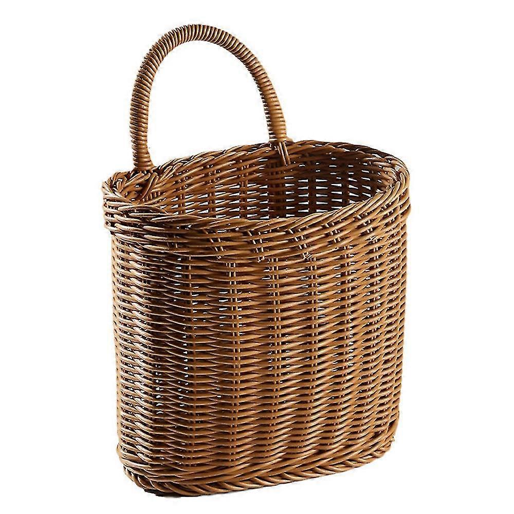 kitchen storage basket with handle woven hanging baskets s
