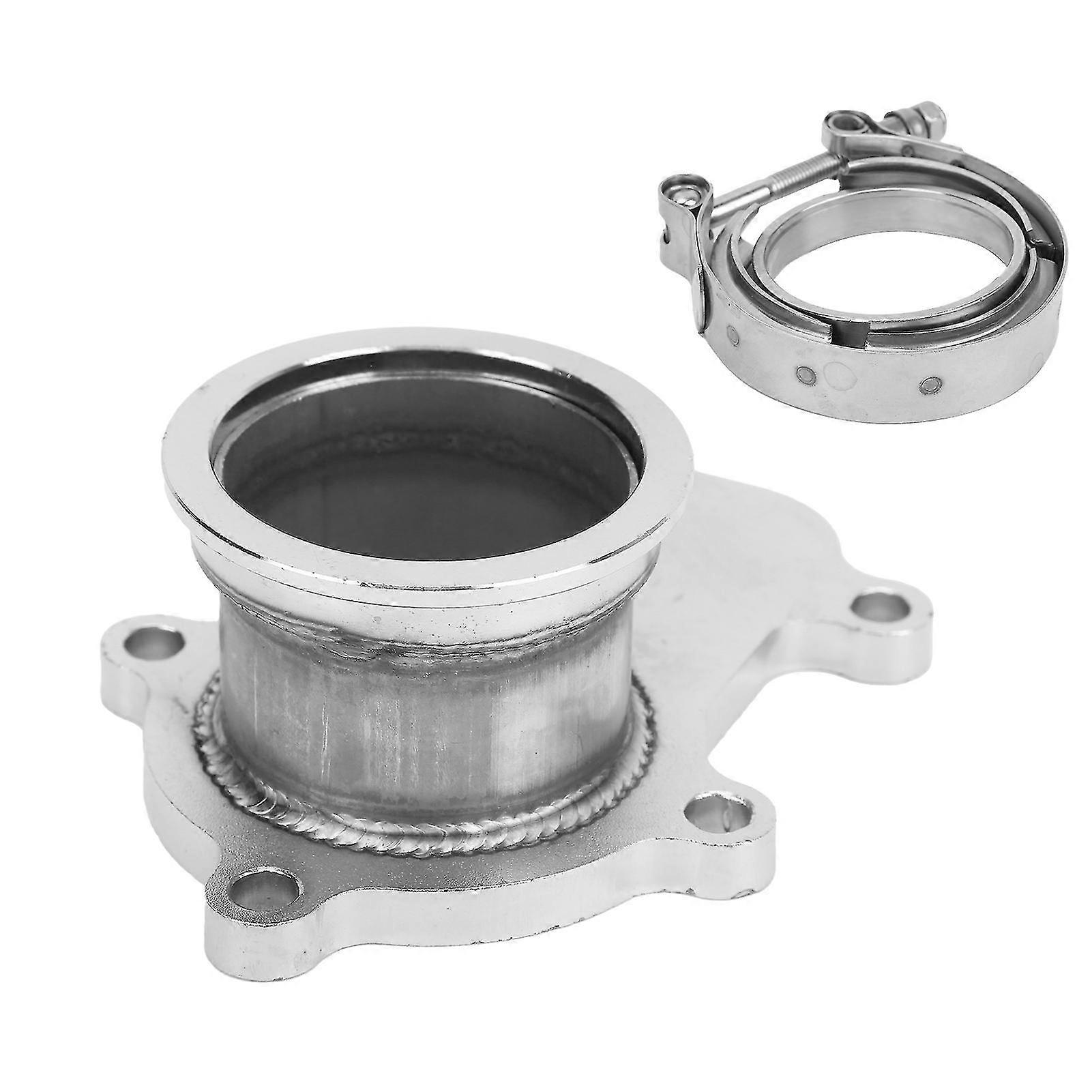 thumbnail image 2 of V-Band Flange & Clamp Kit For Holset HX35/HX40 Turbo - Aluminum/Stainless Steel For Dodge Cummins 5.9 2 of 9