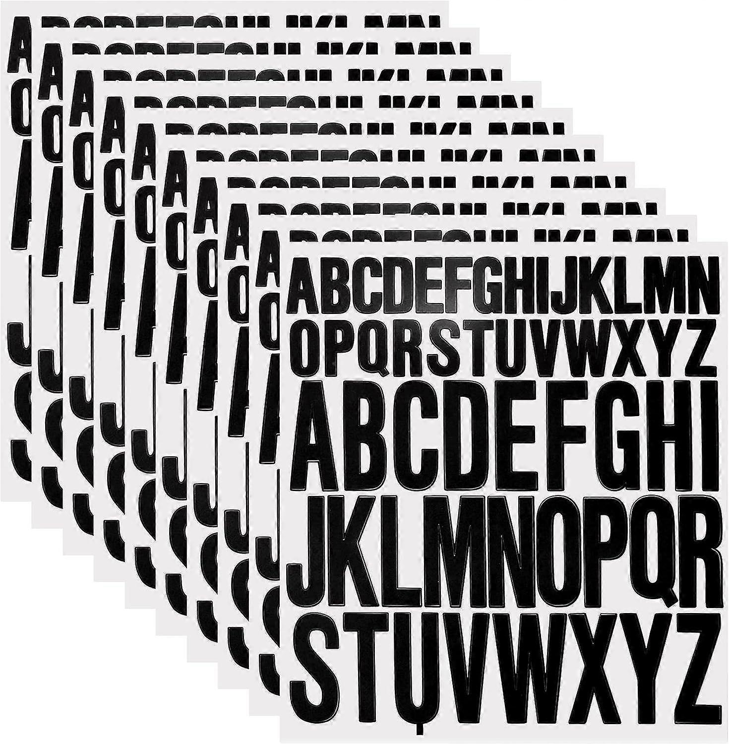 10 Sheets Vinyl Sticky Letters Capital Letter Stickers Self Adhesive Alphabet Letters Stick On Letters Scrapbook Waterproof Lettering for Crafts Ma