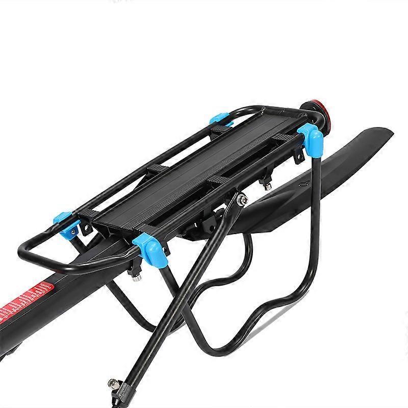 Rear Bike Rack with 50KG Capacity, Adjustable MTB Bike Luggage Rack Carrier Seat Post with Wing Reflector for Cycling Mountain Cargo