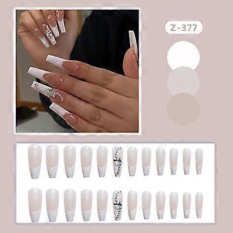 504 Stück Sargnägel XXL Lang – Quadratische Press-On-Nägel, Transparent, Für Nageldesign, Einfach Zu Bemalen & Kürzen