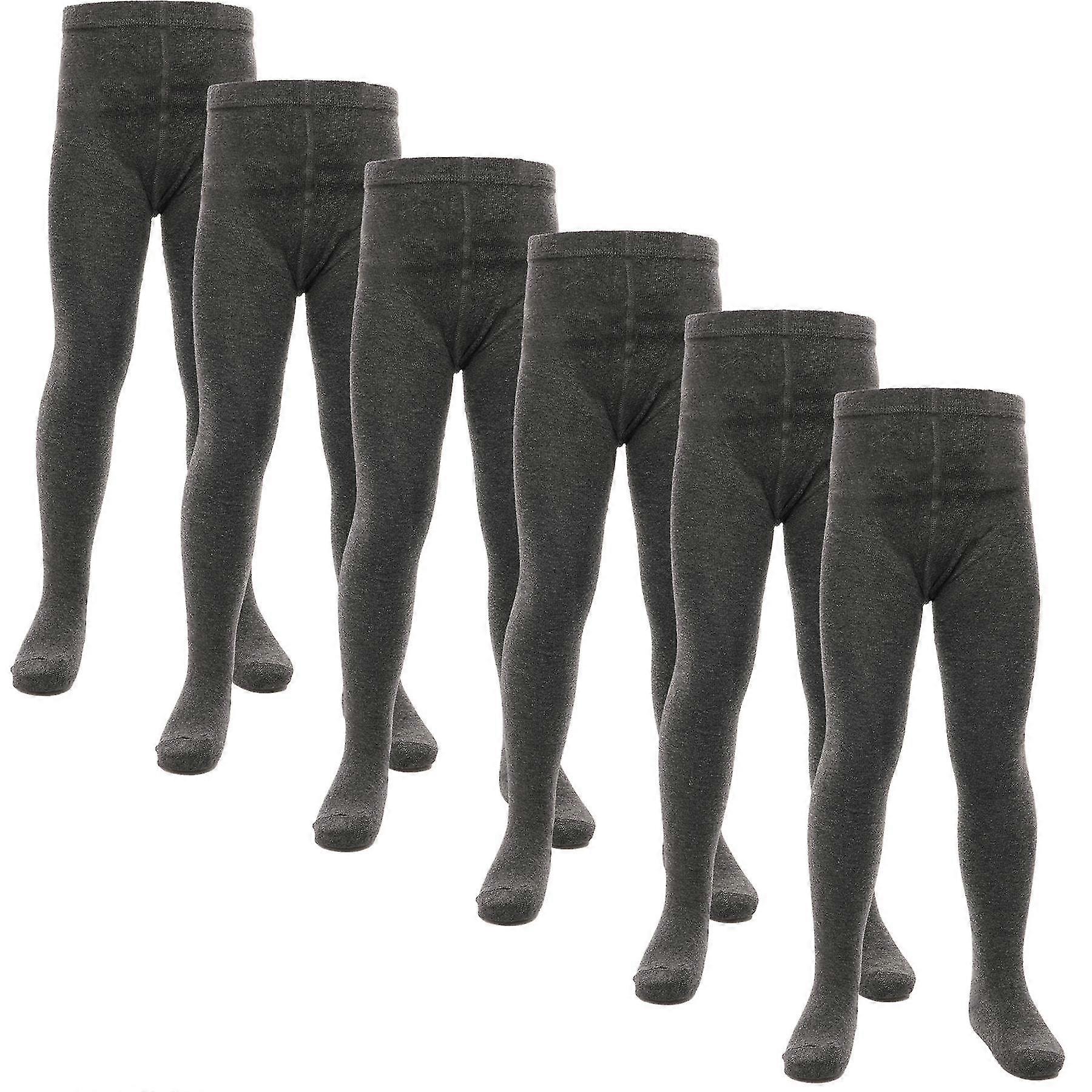 Black Friday Enfants Filles Coton Riche Unicompatiblem Collants D’école Pack De 6 Vêtements D’école Épais Chauds