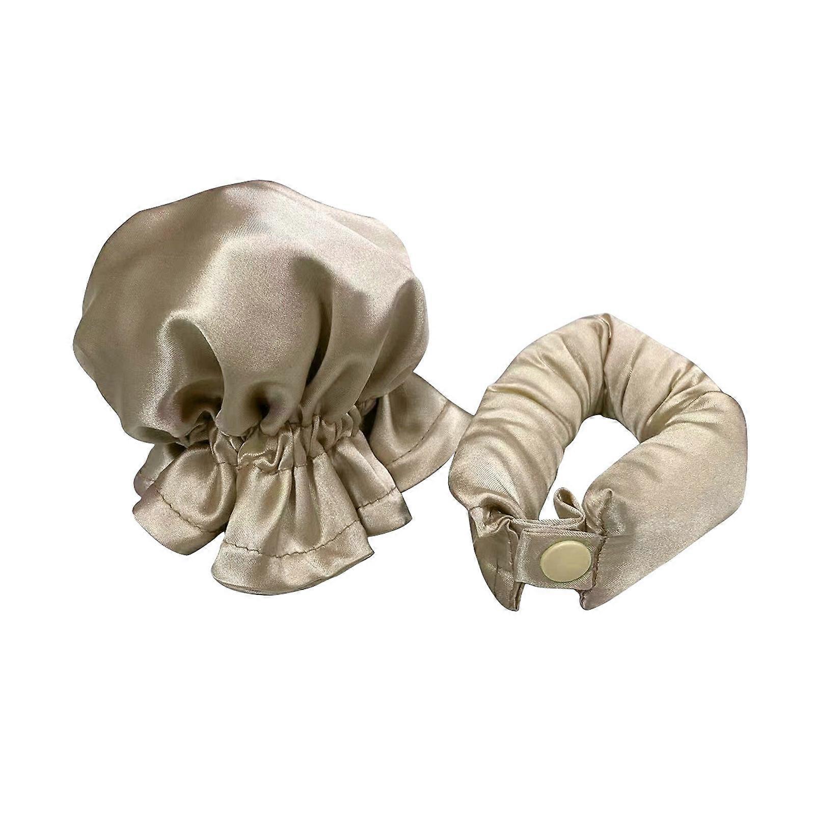 Κορίτσι Heatless Curling Set Rollers Μαλλιών για Heatless μπούκλες μαλλιών Heatless Hair Curlers &; Silk Bonnet Magic Hair Bun Maker Set