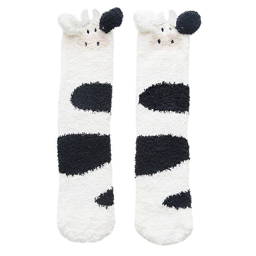 3D Animal Winter Warm Soft Fluffy Bed Socks Women Ladies Lounge Slipper Home Use Floor Socks