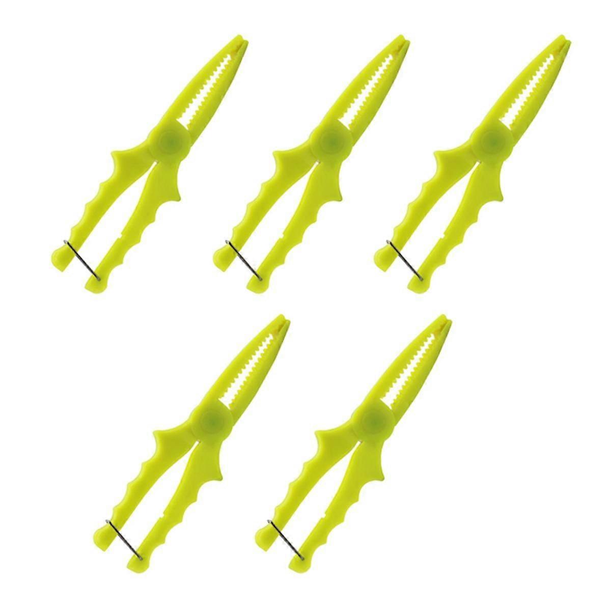 Plastic Clamp Fish Pliers Small Fish Clamp Fish Controller Portable Fishing Tool Yellow