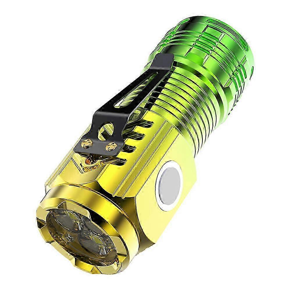 New Ultra Powerful Flashlight 3 Core  Mini Tactical Flashlight USB Rechargeable High Power