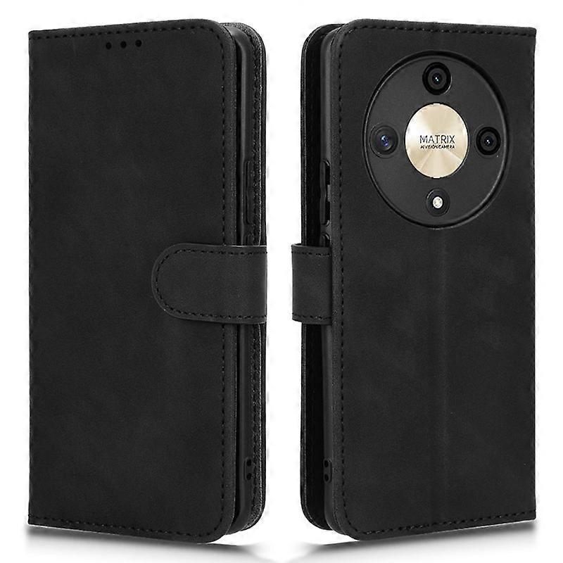 PEIYE Cover per Honor Magic 6 Lite 5G / Honor X9b, Custodia Libro Flip in PU Pelle Portafoglio, Case Antiurto Soft con Porta Carte e Chiusura Magnetica, Funzione Stand - Nero