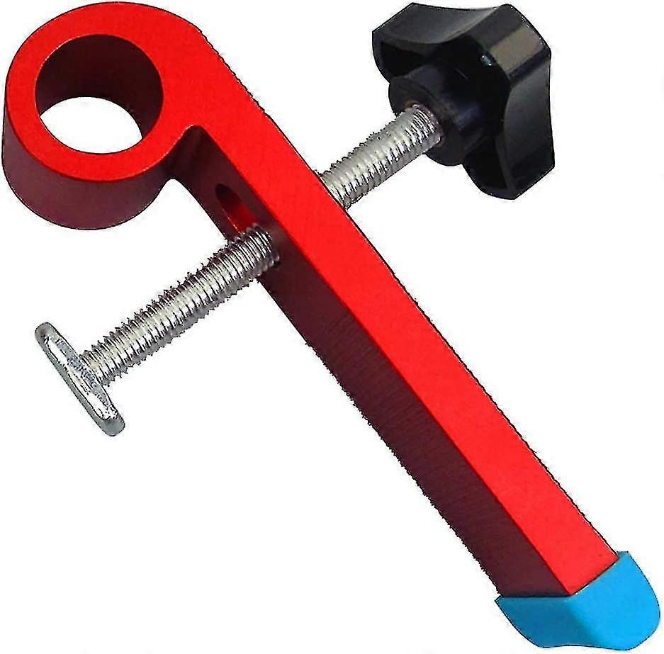 T Track Clamp Hold Down Clamp Universal T-slot T Track 30 Type Track Clamping Aluminum Alloy Woodworking Tool Type A(1pc, Red)