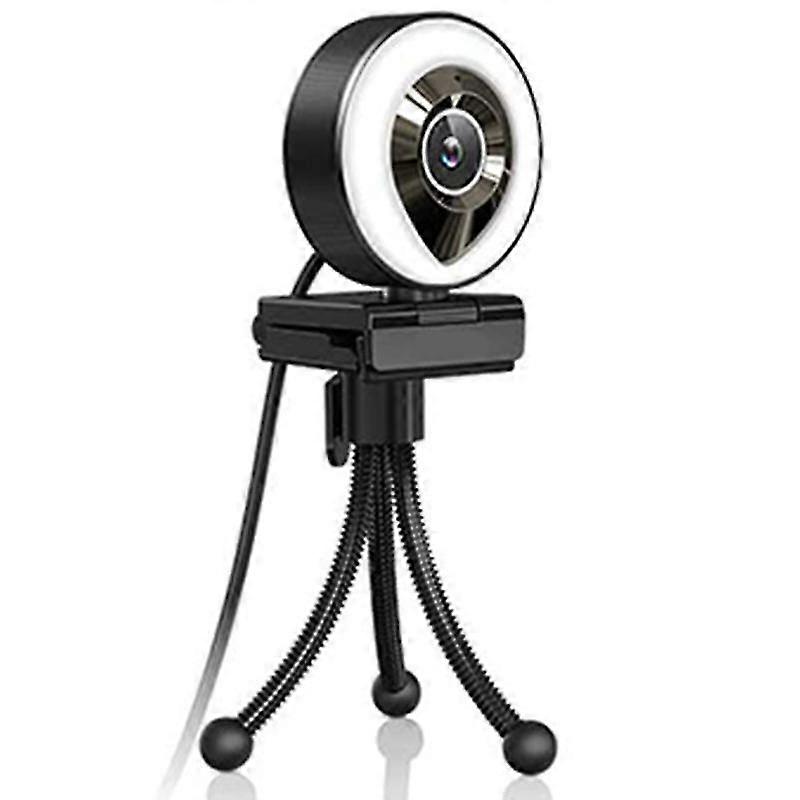 Streaming Webcam with Dual Microphone 1080P Adjustable Right Light Pro Web Camera Advanced Auto-Foc