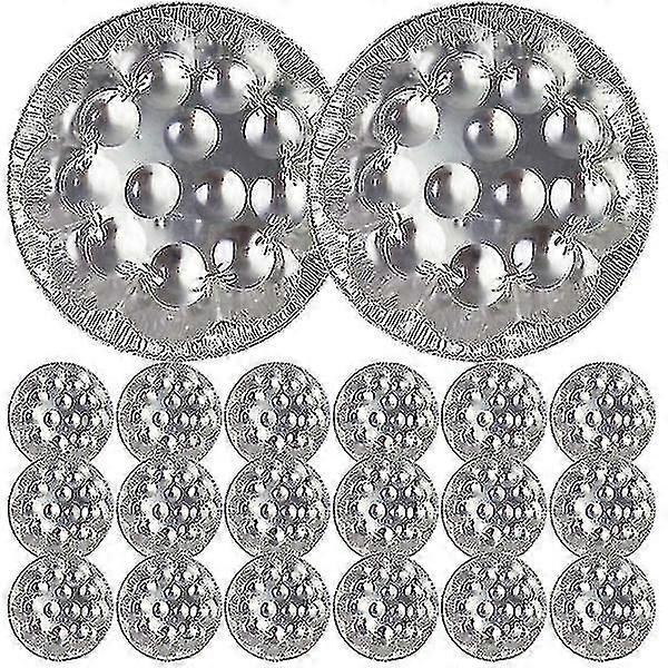 20ks jedál na pečenie Escargot Tinfoil tácky Slimáky na servírovanie slimákov Tinfoil slimáky Panvice