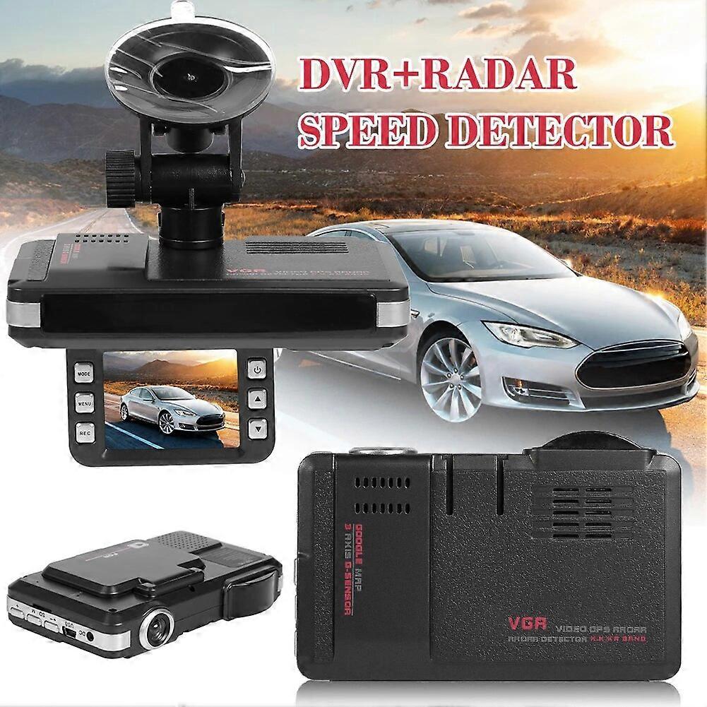 2 in 1 Car DVR Camera Dash Cam English Russian Voice Radar Detector Detector Speed Voice Alert Alarming System X K CT La