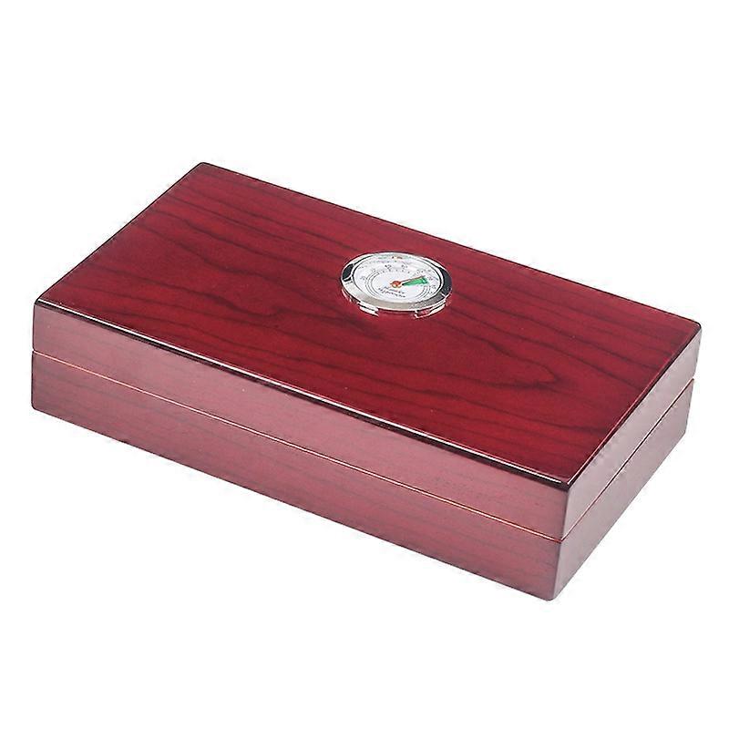 Red-Mini Humidor Cigar Humidor for Travel, Couch or Patio in with Cedar Wood