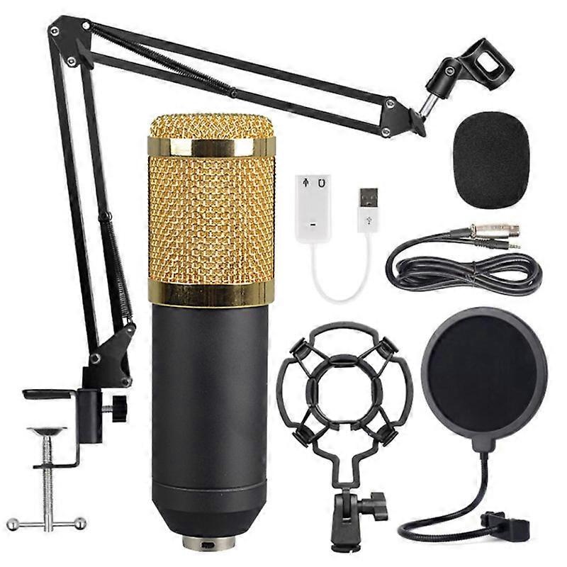 Condenser Microphone Bundle BM-800 Mic Set for Stu dio Recording & Brocasting Microphone Kit for Pc Computer