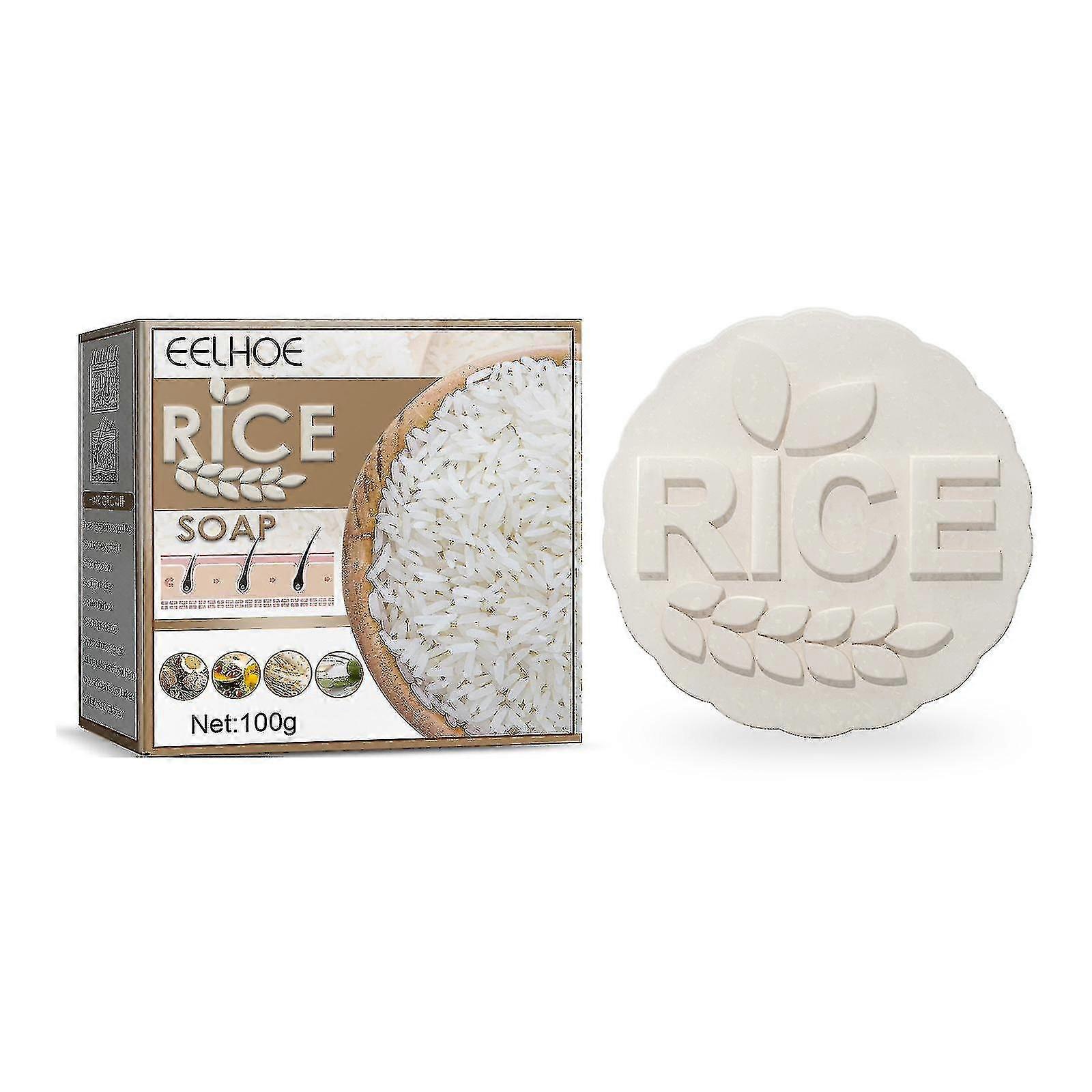 Leke Rice Shampooing Anti-chute Savon Nettoie les cheveux Nourrit les racines des cheveux Soins des cheveux Croissance des cheveux Cheveux solides