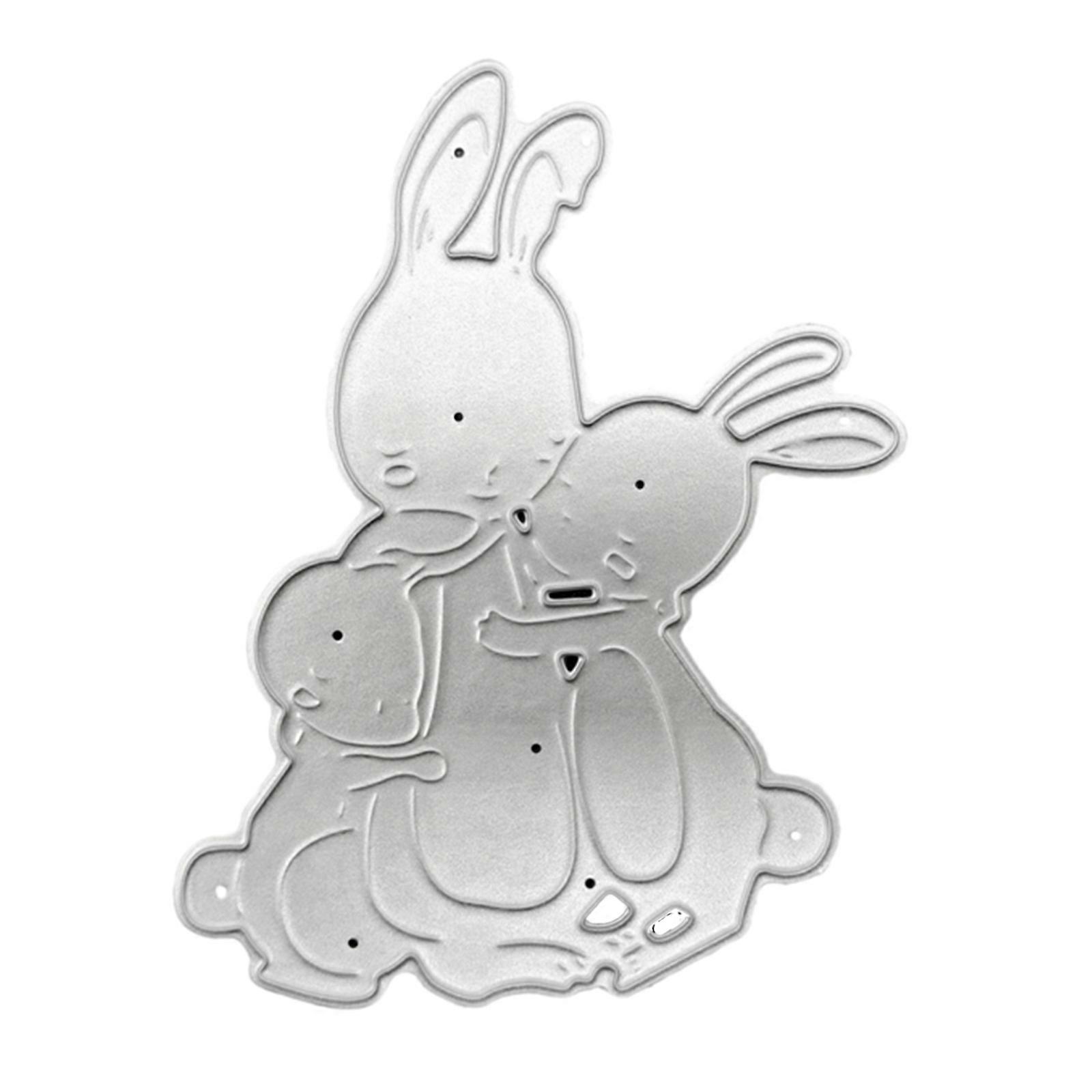 Cartoon Easter Bunny Cutting Dies for DIY Card Making Journaling Decorations