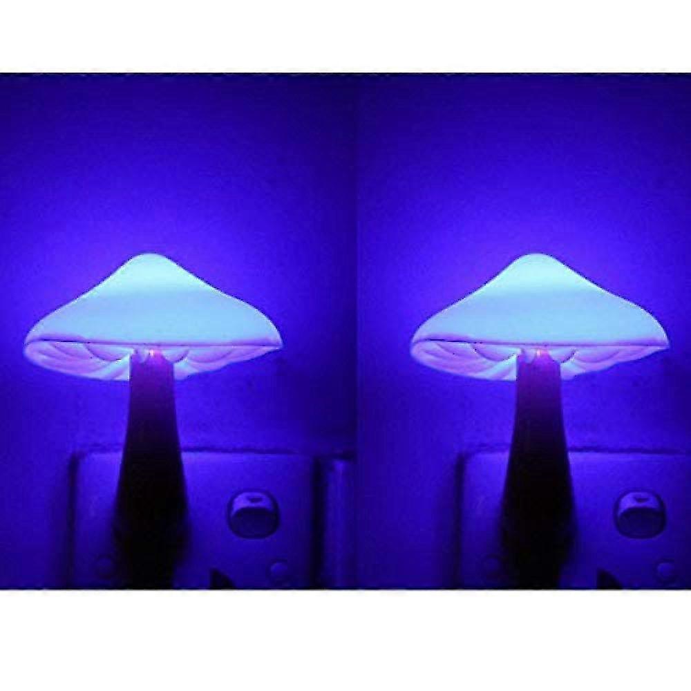 2pack Sensor Led Nachtlicht Plug In Lampe Magic Mushroom Nighlight Nette Nachtlichter für Erwachsene Kinder Schlafzimmer, Bad, WC, Flur, Treppe, Küche B
