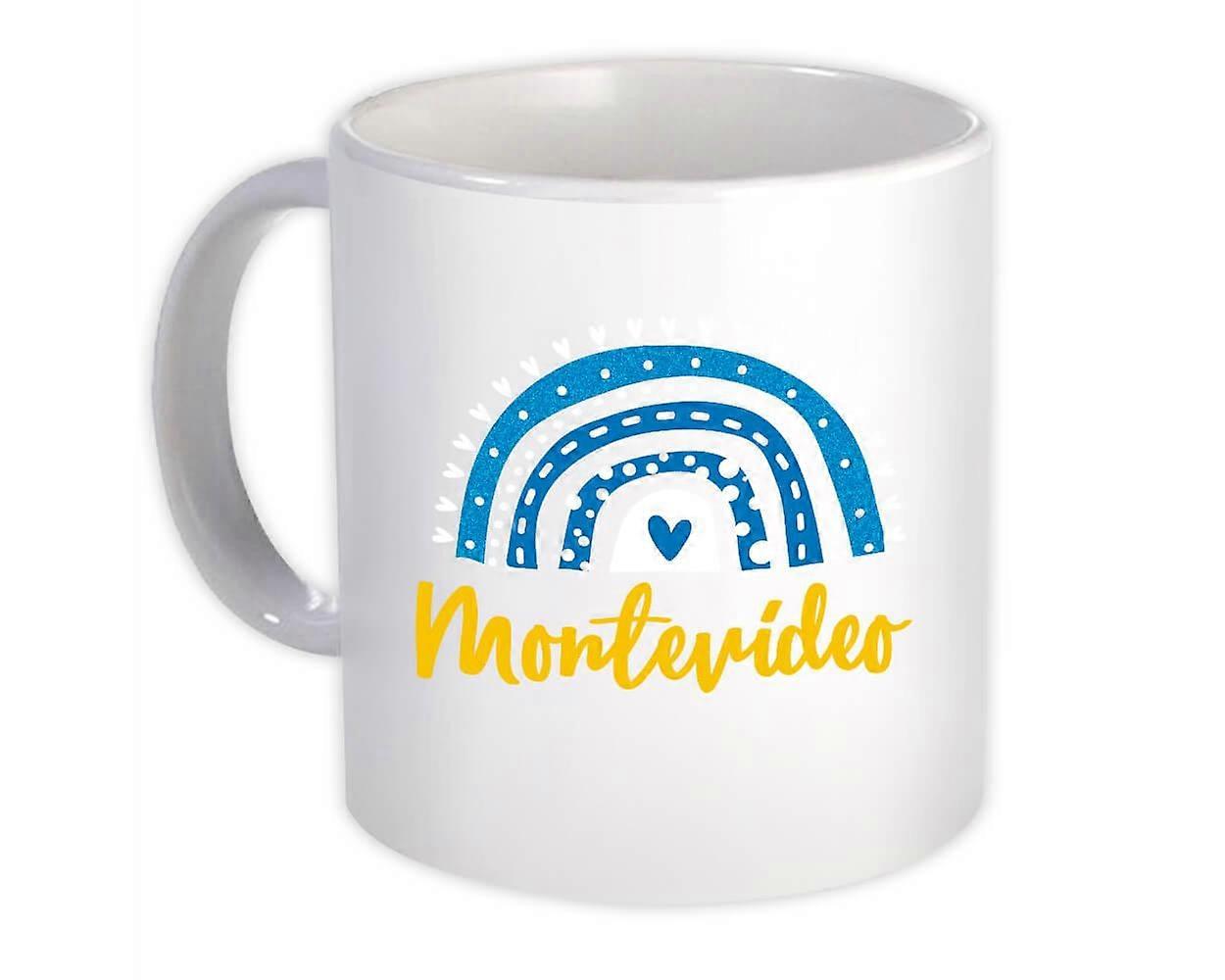Geschenkmok: Montevideo Uruguay Rainbow