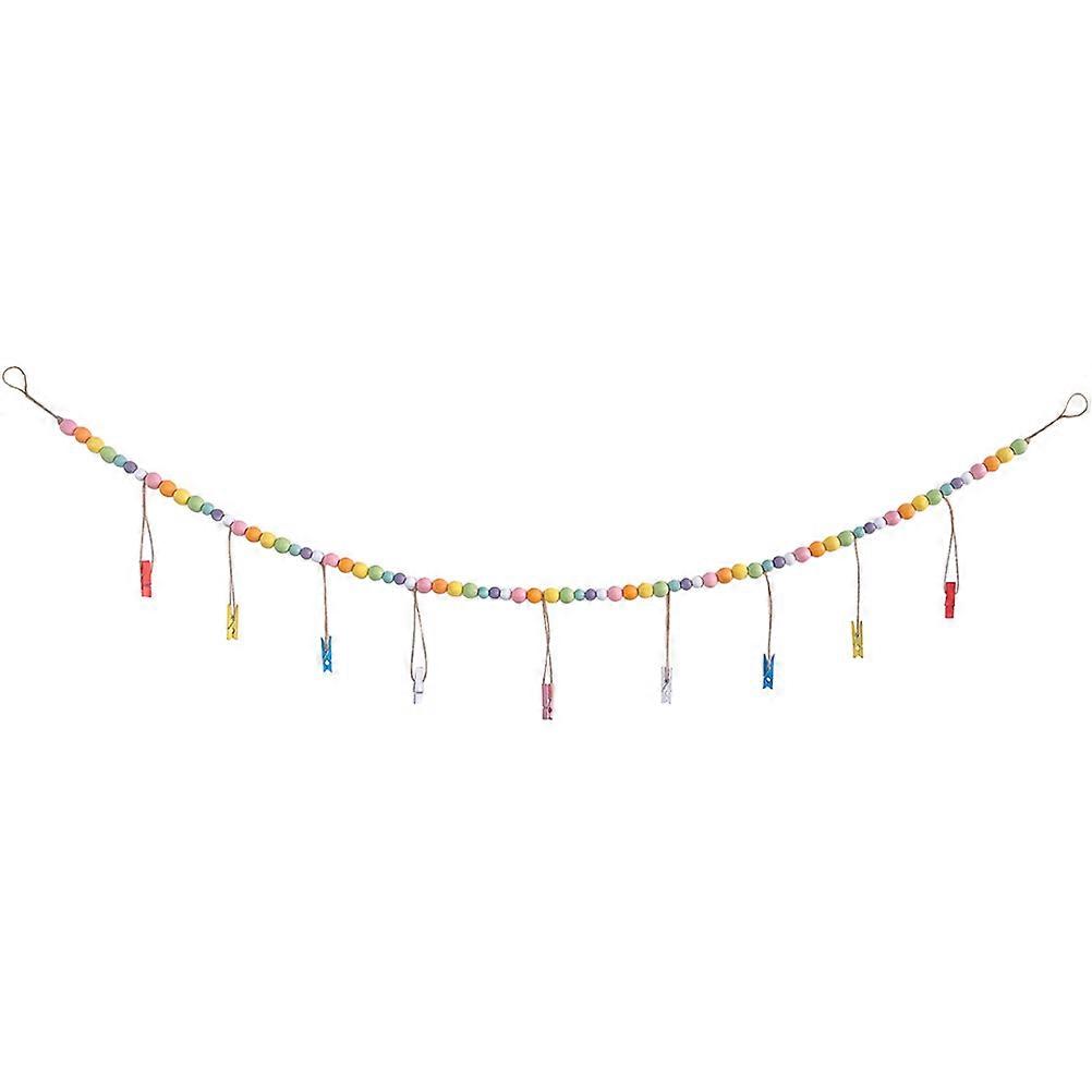 Picture Hanging Bead Rope Rustic Photo Display Decor Picture Display String