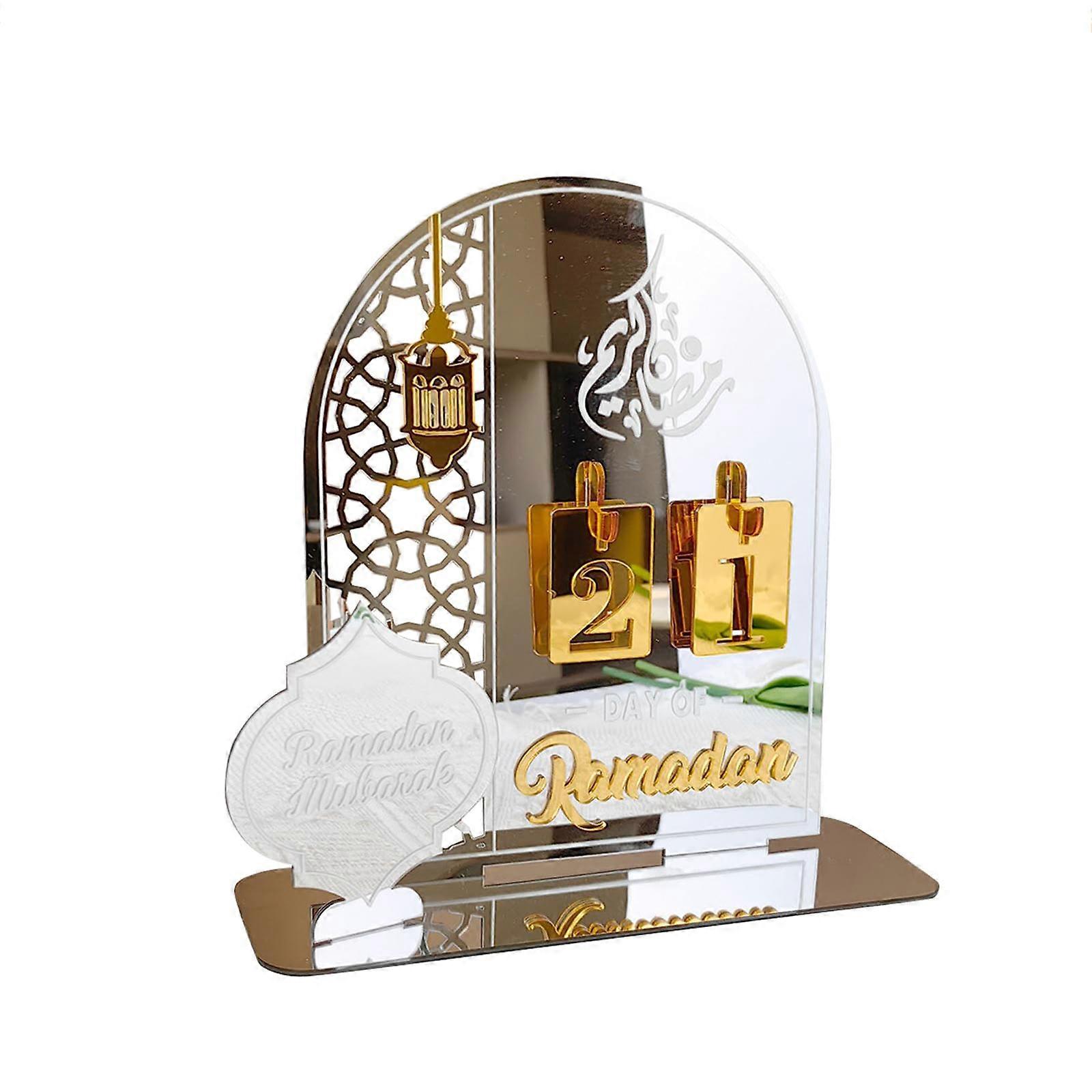 Acrylic Ramadan Countdown Calendar Gifts Day Of Ramadan Calendar With Base