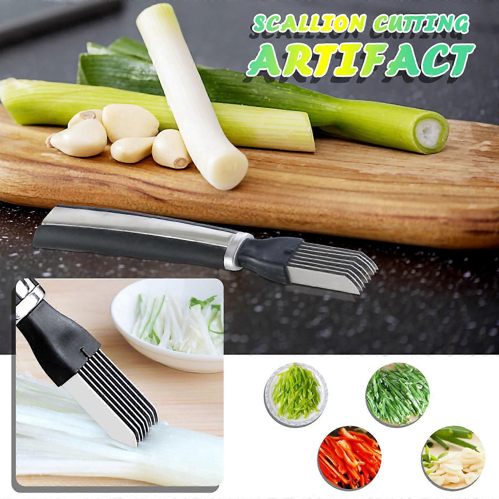 Scallion Cutter,  Scallion Slicer, Stainless  Scraping Knife Kitchen Tools