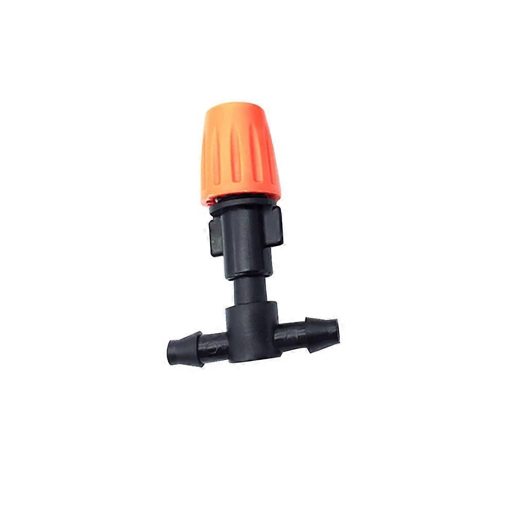 Orange Single Adjustable Atomizing Nozzle + 4 / 7mm Flat Tee
